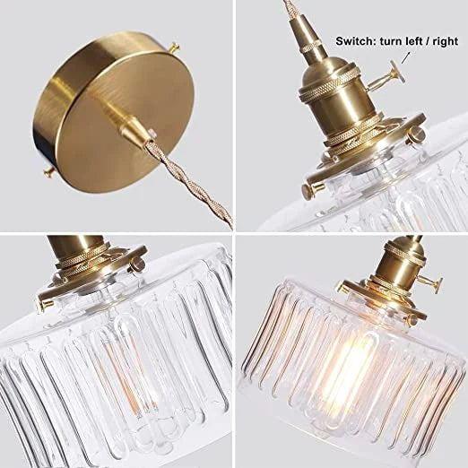Vintage Crystal Pendant Lamp - Celeste